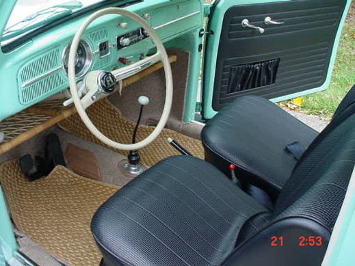 Interior of the Bahama Blue Bug.