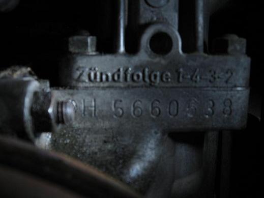 Engine serial number