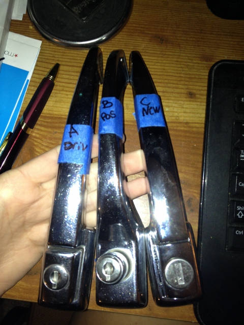 The tops of my handles.
